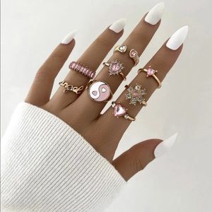 🌸8 piece ring set 2 pack🌸